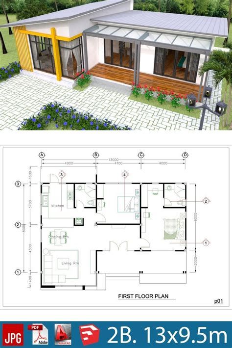 Dröm Hus Planer, Pelan Rumah, Guest Bedroom Design, Interior Design Plan, Interior Design House, Modern Bungalow House, Simple House Design, 3d Interior Design, House Construction Plan