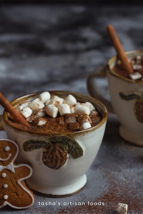 Two homemade hot chocolates in white cups. Easy Hot Chocolate Recipe, Best Homemade Hot Chocolate, Easy Hot Chocolate, Foggy Winter, Classic Hot Chocolate, Winter Drink, Hug In A Mug, Hot Chocolate Recipe, Homemade Hot Chocolate