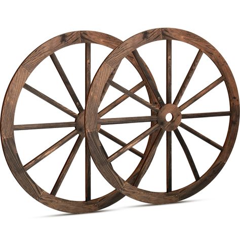 PRICES MAY VARY. Appropriate size: each of the wagon wheels for outdoor decors measures approx. 30 x 30 x 0.5 cm/ 11.81 x 11.81 x 0.2 inches; Please make sure the size of wagon wheels befoe shopping .The size is neither too big nor too small, suitable for you to decorate your study room, bedroom and garage Adequate quantities meet your needs: you will receive 2 pieces wooden wagon wheel decors in this package, ample amounts easily satisfying your daily decorating needs and DIY requirements Quali Pendleton Theme Party, Luxury Halter Neck Elastane Swimwear, Luxury Military Outerwear For Work, Metal Wagon Wheel Wreaths, Wagon Wheel Wreath Rustic, Metal Wheel Wreath, Hay Bales Seating For Party, Overall Country Theme Party, Boho Wagon Wheel Wreath