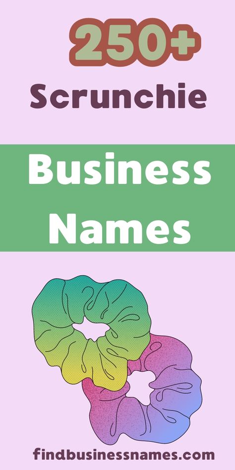 Get inspired with these hilarious scrunchie business names that will make your brand unforgettable! 

From playful puns to quirky wordplay, find the perfect catchy name for your scrunchie business here. 

#FunnyScrunchieBusinessNames Business Name Ideas For Scrunchies, Names For Scrunchie Business, Scrunchie Business, Catchy Name, Names Cute, Catchy Names, Word Play, Cool Names, A Name