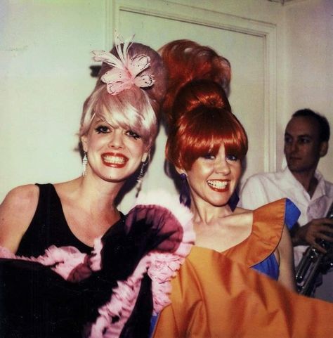 Cindy Wilson and Kate Pierson of the B-52's Kate Pierson, Cindy Wilson, Ricky Wilson, Kelly Lebrock, B 52s, Rock And Roll History, Cyndi Lauper, Vintage Everyday, Reach For The Stars