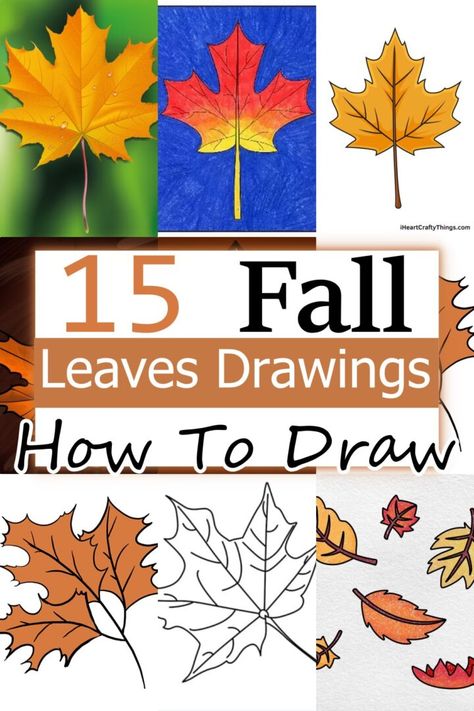 Are you ready to create some amazing fall leaf art? Look no further than these super unique fall leaf drawing ideas! You can start by drawing leaves in different shapes and sizes, like heart-shaped leaves or leaves with wavy edges. Add some texture with fine lines or dots, and remember to mix and blend colors to make beautiful shades of red, orange, and yellow. Fall Drawing Ideas Autumn, Fall Leaf Drawing, Leaf Drawing Easy, Fall Leaf Art, Fall Leaf Art Projects, Fall Leaves Drawing, Drawing Leaves, Leaves Drawing, Leaves Sketch