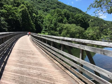 There's So Much To See Along This One-Of-A-Kind West Virginia Trail Towns In West Virginia, West Virginia Vacation, West Virginia Travel, Virginia Vacation, Bicycle Trail, Lost River, New River Gorge, River Trail, Gorgeous Scenery