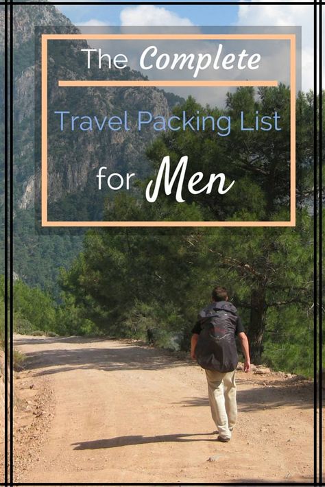 Packing List For Men, Travel Essentials For Men, Essentials For Men, Gentlemens Guide, Travel Packing List, Camping Safety, Ultimate Packing List, Build House, Mens Backpack Travel