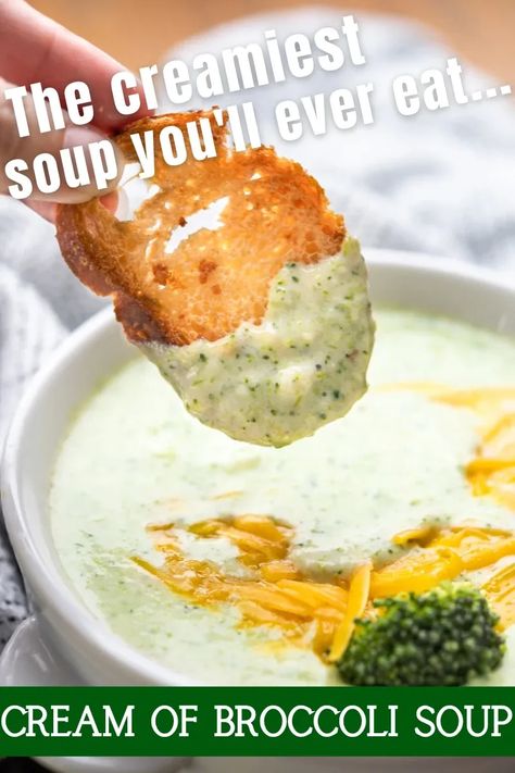 Recipe For Cream Of Broccoli Soup, Best Cream Of Broccoli Soup Recipe, The Stay At Home Chef, Creamy Broccoli Soup, Cream Of Broccoli, Creamy Cauliflower Soup, Gf Food, Stay At Home Chef, Broccoli Soup Recipes