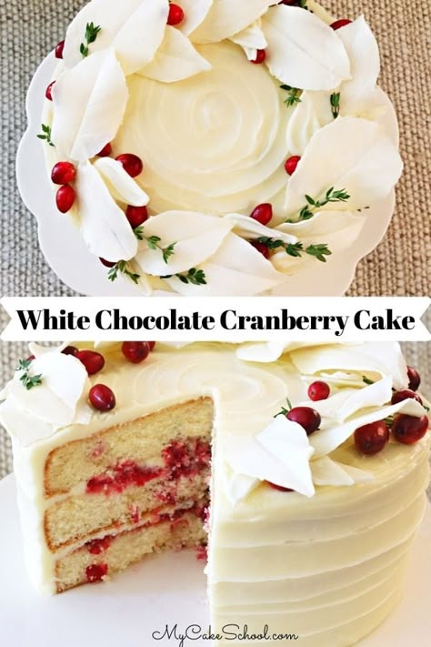 Chocolate Cranberry Cake, Cranberry Cake Recipe, Cooking Christmas, Beauty Hacks That Actually Work, Chocolate Cranberry, Cranberry Cake, White Chocolate Cake, Beauty Tips And Tricks, White Chocolate Cranberry