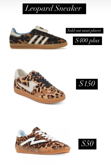 My+favorite+leopard+sneakers+at+each+price+point!+#leopardsneakers+#leopard+#fallshoes+#fallsneakers+  #LTKFindsUnder100+#LTKShoeCrush+#LTKFindsUnder50 Leopard Sneakers Outfit Fall, Animal Print Sneakers Outfit, Leopard Print Sneakers Outfit, Leopard Sneakers Outfit, Sneaker Outfit Fall, Leopard Sneakers, Sneakers Outfit, Health And Beauty Tips, Adidas Samba