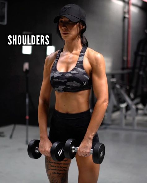 SHOULDERS WORKOUT! | Let's get those shoulders BURNING! 🔥 STRNG #workout #gym | By LisaFiitt Shoulder Day Workout, Lisa Lanceford, Shoulders Workout, Rear Delt, Shoulder Day, Ab Workout Men, Lateral Raises, Fitness App, Workout Playlist