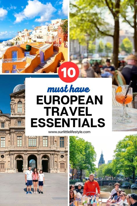 Planning a trip to Europe? These 10+ European travel essentials are must haves if you plan to visit Europe! Plus, many are great for travel and family travel in general! Click and read my Europe travel planning travel blog post, and don’t miss any of these must have European travel items! Europe Travel Hacks, European Travel Essentials, Europe Travel Essentials, European Travel Tips, Trip To Europe, Travel Must Haves, Travel Adapter, Visit Europe, Europe Travel Destinations