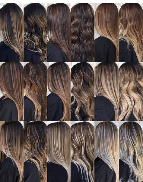 Brown To Blonde Ombre Hair, Caramel Hair Color Ideas, Caramel Hair Color, Brown Ombre Hair Color, Balayage Hair Ash, Balayage Straight Hair, Highlights Curly Hair, Black Hair Balayage, Hair Color Options