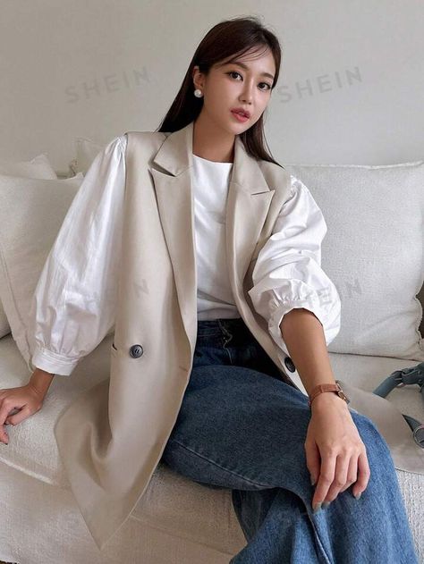 Blazer Vest Outfits For Women, Long Vest Outfits For Women, Blazer Vest Outfit, Sleeveless Blazer Outfit, Long Vest Outfit, Womens Long Vest, Vest Outfits For Women, Plain Vest, Button Vest