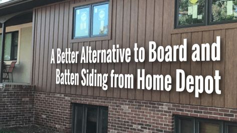 Smart Siding Exterior Home, Adding Board And Batten To Exterior, Diy Board And Batten Siding Exterior, Batten Board Siding Exterior, Reverse Board And Batten Siding, Board And Batten Siding With Brick, Board And Batten Siding Colors, Metal Board And Batten Siding, Siding Alternatives