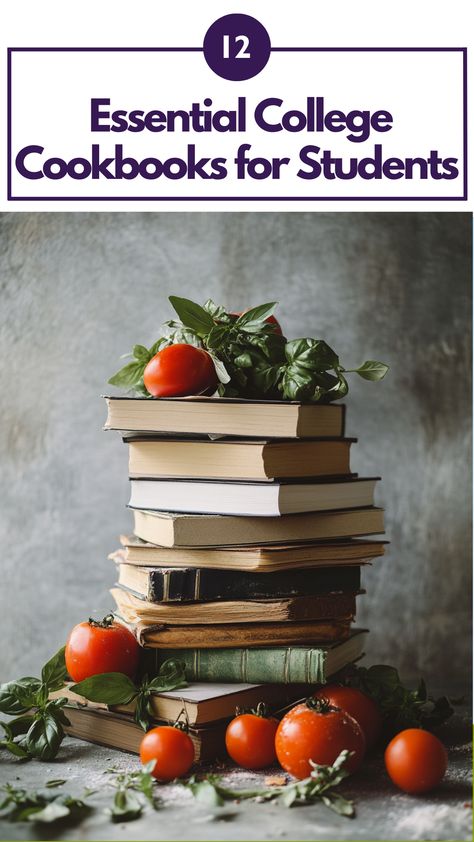 Stack of essential college cookbooks with simple recipes for students, featuring easy meal prep ideas and budget-friendly options. Budget Friendly Dinner, Cheap Recipes, Best Cookbooks, Cook Books, Quick Weeknight Dinners, Easy Delicious Recipes, Cooking Skills, Quick Snacks, Cheap Meals