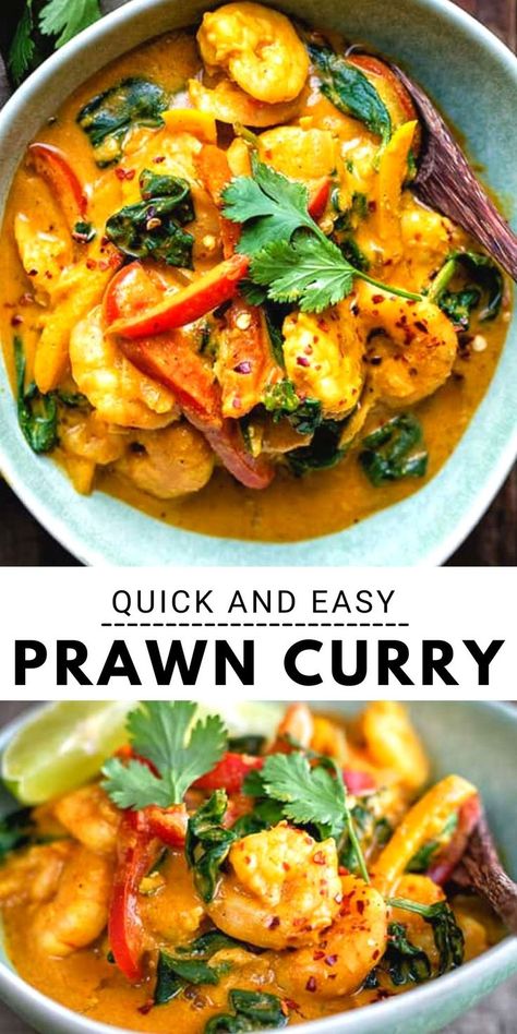 Cooked Prawn Recipes, Chicken And Prawn Curry, Easy Prawn Recipes, Prawn Dishes, Shrimp Curry, Curry Recipes Easy, Prawn Curry, Prawn Recipes, Curry Shrimp