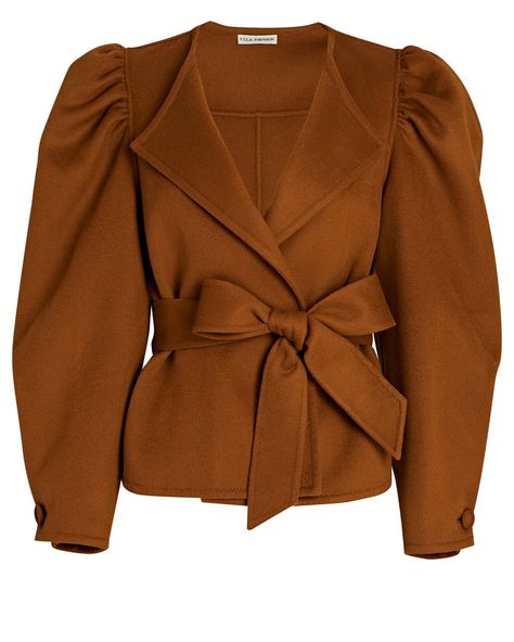 Ulla Johnson Maxine Puff-Sleeve Jacket in Sienna100% wool Purchase Worn by Princess Beatrice on:25 January 2022 Leather Jumpsuit, Structured Jacket, Women Blouses Fashion, Designer Jackets, Princess Beatrice, Sweater Layering, Open Front Jacket, Wool Shop, Cool Jackets