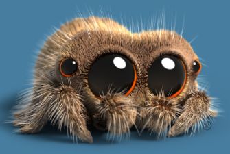 Lucas The Spider, The Spider, Big Eyes, Blue