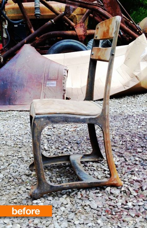 Old schools chairs like this are kind of inherently cool Philosophy Humor, Salon Chairs For Sale, Vintage School Chairs, Old School Desks, Desk Chair Comfy, I Love People, School Chair, School Chairs, School Desk