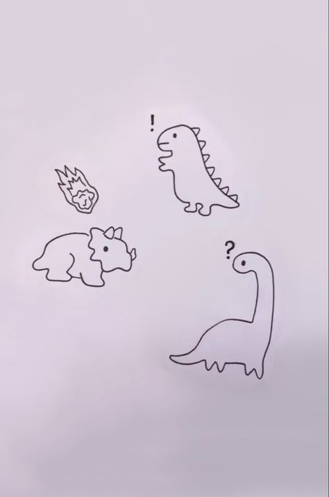 Trio Dinosaur Tattoo, Small Matching Tattoos For 3 People, Trio Friendship Tattoo Ideas, Matching Ghost Tattoos Trio, Tiny Trio Tattoos, Trio Ghost Tattoos, Matching Doodles, Tattoo Ideas For Siblings Of 3, 3 Way Matching Tattoos