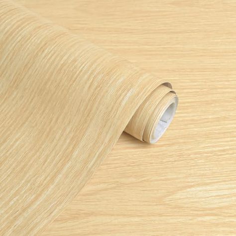 Faux Wood Peel And Stick Wallpaper, Oak Wallpaper, Wood Grain Contact Paper, Wood Contact Paper, Wallpaper For Kitchen, Shelves Desk, Faux Wood Grain, Paper Light, Wood Wallpaper