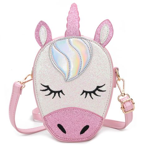 Cute Glitter PU Leather Unicorn Purse Shining Sequin Shoulder Bag Unicorn Sling Bag Mini Cartoon Messenger Bag https://m.alibaba.com/product/62280175736/Cute-Glitter-PU-Leather-Unicorn-Purse.html?__sceneInfo={"cacheTime":"1800000","type":"appDetailShare"} Novelty Handbags, Unicorn Bag, Unicorn Backpack, Animal Bag, Bags For Teens, Baby Unicorn, Cute Handbags, Leather Gifts, Cute Unicorn