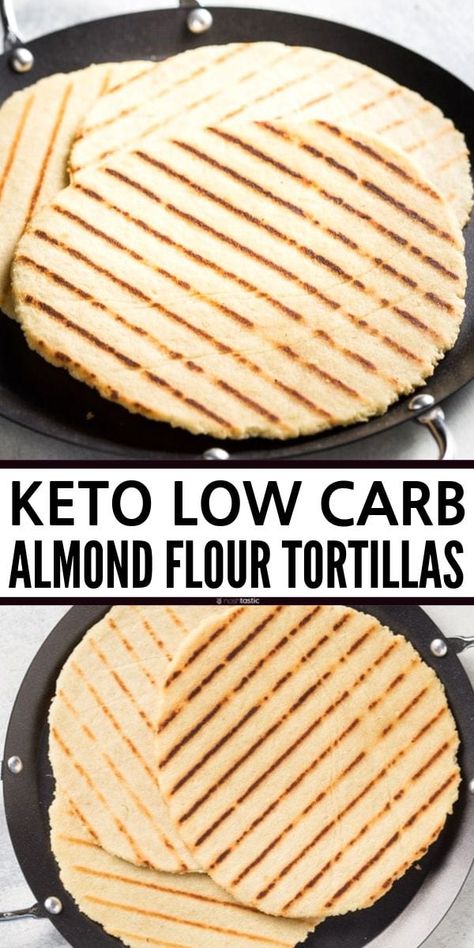 Best Low Carb Tortillas, Tortillas Keto, Almond Flour Tortillas, Gluten Free Flatbread, Low Carb Low Fat Recipes, Baking Powder Uses, Wrap Recipe, Low Carb Low Sugar, Best Low Carb Recipes