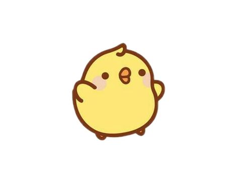 #mochi #molang #chicken #korean #character #yellow #kawaii #chick #cute #sticker #freetoedit Yellow Cartoon Characters, Yellow Cartoon, Mochi, Cartoon Characters, A Small, Chicken, Yellow, White