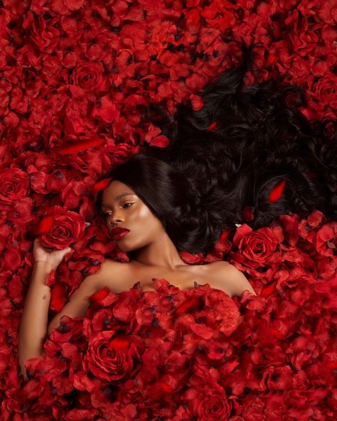 MΞSUS’s Instagram profile post: ““There’s a shade of red for every woman” Happy Valentine’s day🌹🌹 Photographer: @mesus.studios MUA: @idressfaces Hairstylist:…” Valentines Day Hair Shoot, Mua Profile Picture, Valentine’s Day Hair Photoshoot, Rose Petals Photoshoot, Valentine’s Day Photoshoot Black Women, Valentines Day Photo Shoot Ideas Women, Valentine’s Day Shoot Ideas, Valentines Day Photoshoot Women Black, Valentines Photoshoot Black Women