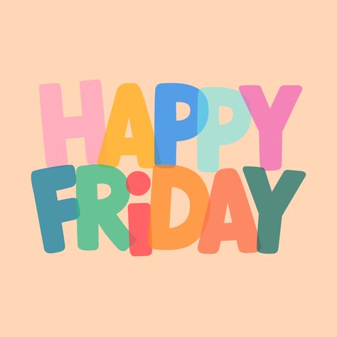 Friday Illustration, Happy Friday Pictures, Time Clipart, Friday Pictures, Friday Images, Lovely Good Morning Images, Thursday Quotes, Weekday Quotes, Wednesday Quotes