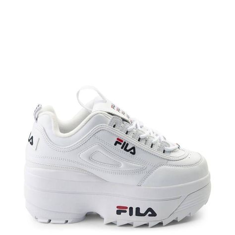 674bfc5f6b72706fb769f5e93667bd23desc53615085ri Shoes For 10 Year Girl, Fila White Sneakers, Fall Wedges, Shoes Fashion Photography, Fila Disruptor, Hype Shoes, Athletic Shoe, Girly Shoes, Aesthetic Shoes