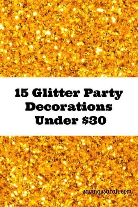 Want to make your celebration memorable? Go for the bright bling and sparkle with these 15 Glitter Party Decorations Under $30. #glitterparty #partyideas All That Glitters Party Theme, Sparkle Birthday Party Theme, Bling Party Theme, Sparkle Theme Party, Sparkle Party Theme, Glitter Party Ideas, Sparkle Birthday Party, Party Ideas Kids, Glitter Party Decorations