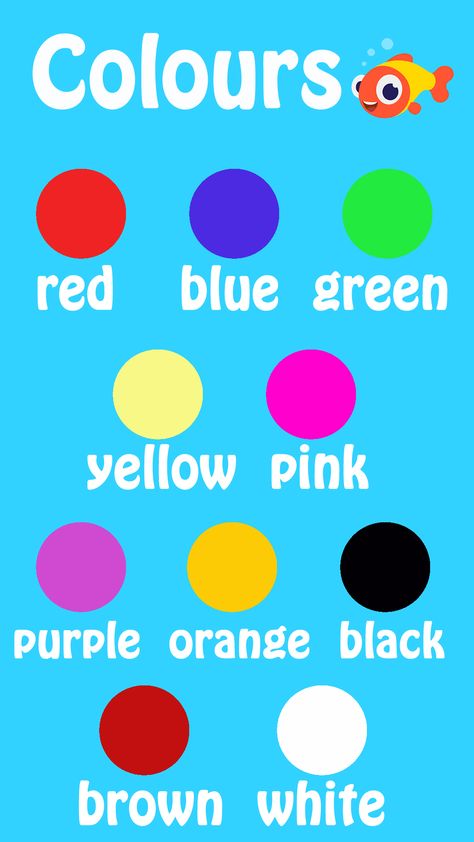 Colours for teaching English Colour Posters Kindergarten, Teaching Colours To Preschoolers, Colours For Preschool, Teaching English To Kids Kindergartens, Preschool Greetings, English For Kindergarten, Colours Name For Kids, English Colours, Learn English Kid