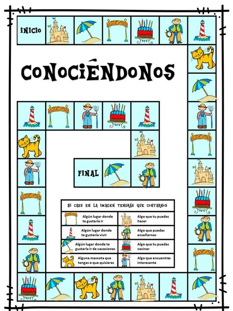 Esl Board Games, English Teaching Materials, Creative School Project Ideas, Classroom Language, English Activities, Spanish Classroom, Forest School, Indoor Fun, Teaching Spanish