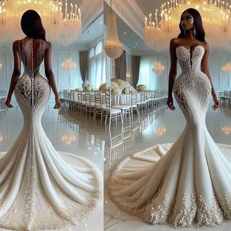 Nanice Weddings | Wedding dresses in Accra | A masterpiece of couture craftsmanship @nanice_weddings +233243622172 . . . . @weddingdresslookbook @weddingsonpoint @bridaldiaryy… | Instagram Fall Romance, Gorgeous Wedding Dress Princesses, Flower Gown, Backless Bridesmaid Dress, African Bridal Dress, Glam Wedding Dress, Plus Wedding Dresses, White Elegance, Dinner Dress Classy