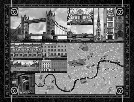 Shadowhunters "Chain of Gold" Map of London on Behance Bookish Fanart, Shadow Hunters Book, Chain Of Gold, Julian Blackthorn, The Last Hours, Insurgent Quotes, Emma Carstairs, Shadowhunters Series, Map Of London