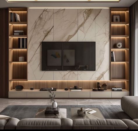 ￼ ￼ ￼ ￼ ￼ ￼ ￼ ￼ ￼ ￼ ￼ ￼ ￼ ￼ ￼ ￼ ￼ ￼ ￼ ￼ ￼ Marble Wood Tv Wall, Tv Feature Wall Living Room Modern, Tv Cabinet Design Modern Luxury, Large Tv Wall, Living Room Colour Ideas, Room Colour Ideas, Living Room Colour, Masculine Living Rooms, Modern Tv Room