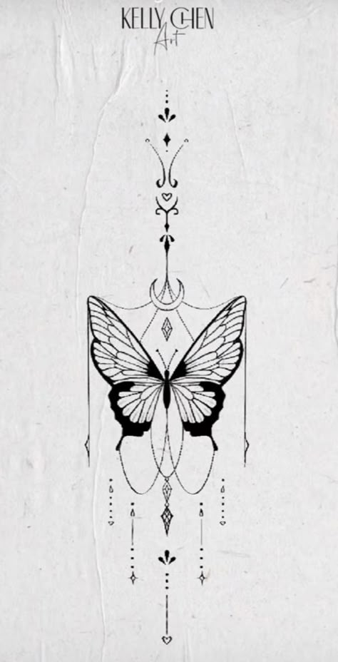 butterfly sternum tattoo Sternum Tattoo Design, Butterfly Tattoo Stencil, Belly Tattoos, Small Forearm Tattoos, Spine Tattoos For Women, Red Ink Tattoos, Pretty Tattoos For Women, Sternum Tattoo, Butterfly Tattoo Designs