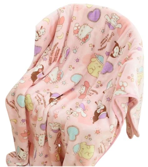 PRICES MAY VARY. 【Super Soft Quality】: Super soft flannel fabric. Made of high-quality 100% plush polyester. The fluffy fabric will feel fine and smooth on your skin, providing soft comfort for all toddlers, children and adults. 【Multi-functional All-season】: All people can use this sherpa blanket in Coach、Office、Bed、Study, etc. Reversible softness offers all seasons warmth. 【Decorative】: Complete your house and provide your family a comfortable and relaxing sleeping 【Perfect Gift】：Perfect for g Girls Bedspreads, Hello Kitty Blanket, Family Blanket, Queen Anime, Pink Blanket, Pastel Pink Aesthetic, Plush Throw Blankets, Kawaii Room, Comfortable Sofa