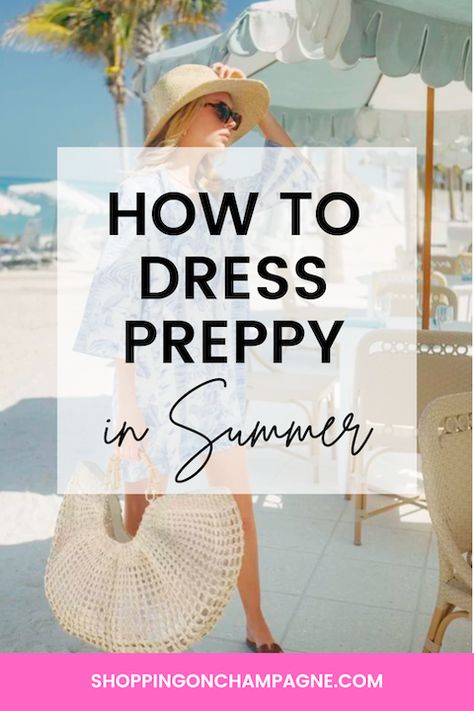 Want to look preppy and classic this summer but don't know where to start? Check out the 5 BEST PREPPY summer brands you need to know. Save this pin for easy reference. Preppy Boating Outfit, Womens Boating Outfit, Classic Preppy Style Women Summer, Boat Wear For Women, Boating Outfit Women Summer Casual, Hamptons Summer Style, Hampton Outfits Summer, Classic Beach Outfits, Cape Cod Summer Outfits