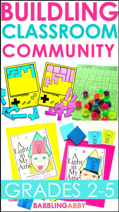 Building Community In The Classroom, Community Building Activities Classroom, Classroom Community Building Activities, Build Classroom Community, Community Building Activities, Building Classroom Community, Building Crafts, Community Activities, Building Activities