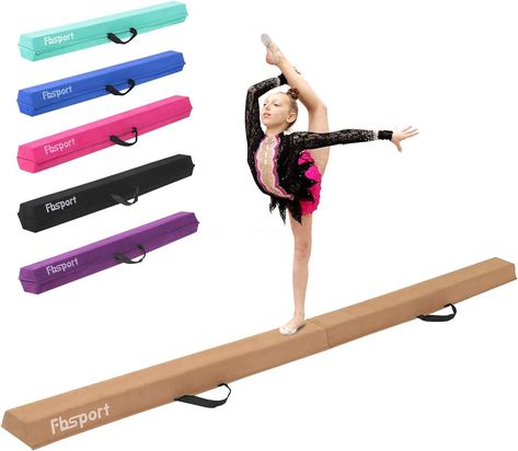 Amazon.com : FBSPORT 8ft/9ft/10ft Balance Beam: Folding Floor Gymnastics Equipment for Kids Adults,Non Slip Rubber Base, Gymnastics Beam for Training, Practice, Professional Home Training : Sports & Outdoors Floor Gymnastics, Gymnastics At Home, Gymnastics Balance Beam, Gymnastics Lessons, Gymnastics For Beginners, Gymnastics Beam, Gymnastics Floor, Gymnastics Equipment, Kids Gymnastics