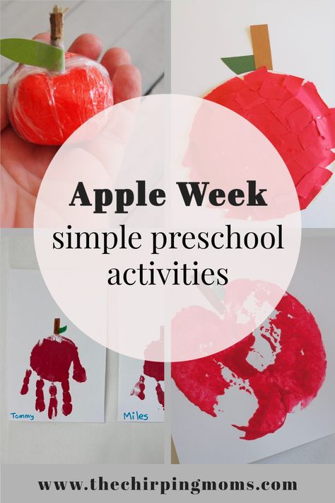 Apple Activities For Babies, Apple Theme Prek, Crafts With Apples, Apple Tasting Preschool, Fall Themes For Preschool, Apple Projects Preschool, Apples Preschool Activities, Fruits Crafts For Kids Preschool, Preschool Apple Art