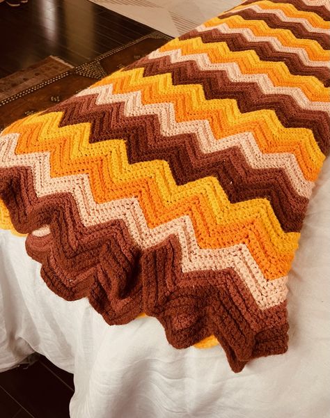 Vintage Chevron Crochet Blanket, 70s Crochet Afghan, 60s Crochet Blanket, 80s Crochet Blanket, 70s Blanket Crochet, 1970s Crochet Blanket, 70s Crochet Blanket Free Pattern, 70’s Crochet Blanket, Retro Crochet Patterns