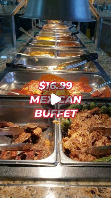 Steve Cha | LA • OC on Instagram: "$16.99 Mexican buffet all you can eat @guadalajaragrillbp . This Mexican restaurant in Baldwin Park has a daily buffet with over 50 items, including tacos, chicharrones, enchiladas and more.  Don't miss this ayce buffet experience!  #foodreels #foodreview #foodtour #allyoucaneat #ayce #buffets #lafood #mexicancuisine #cheapeats" Mexican Buffet Ideas, Mexican Food Buffet, Tomatillo Recipes, Mexican Buffet, Hot Tamales, La Food, Buffet Food, Cheap Eats, Tamales