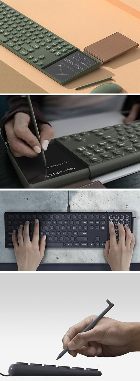 Cool Products Gadgets, Future Design Product, Typing Aesthetic, Cool Keyboards, Work Gadgets, Cool Inventions And Gadgets, Random Gadgets, Cool Technology Gadgets, Cool Office Gadgets