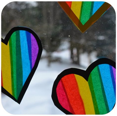 Craft Day! 27 Gay Crafts That Celebrate LGBT Culture and History Paper Spinners, Colorful Slime, Rainbow Treats, Rainbow Slime, Pride Week, Growing Crystals, Crafts For Toddlers, Valentine's Day Crafts For Kids, Rainbow Crafts