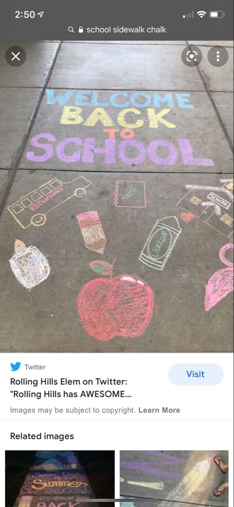 Welcome Back Chalk Art, Welcome Back To School Sidewalk Chalk, Sidewalk Chalk Art Back To School, Chalk Art Back To School, Back To School Chalk The Walk, First Day Of School Sidewalk Chalk Ideas, Back To School Sidewalk Chalk, Back To School Chalkboard Art Ideas, School Chalk Art