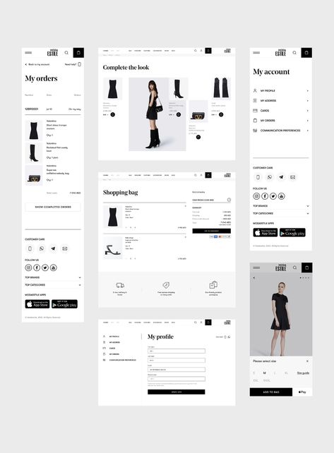 Shopify Clothing Store Design, Fashion Store Website Design, Online Shopping Sites Design, Website Design Fashion Brand, Fashion Ecommerce Web Design, Clothing Website Design Inspiration, Clothing Brand Website Design, Clothing Brand Website, Online Store Web Design