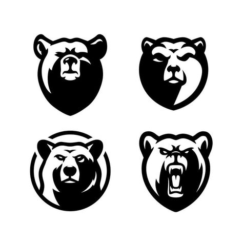 Which one is your favorite? 🤔🐻 I am sharing a little collection of mine including the bear logos I have designed for my clients so far. I… Bear Logo Inspiration, Welding Logo, Bear Logo Design, Metal Sheet Design, Bear Sketch, Adobe Illustration, Urban Logo, Bear Tattoos, Beer Logo