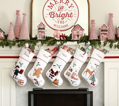 Cross stitch christmas stockings