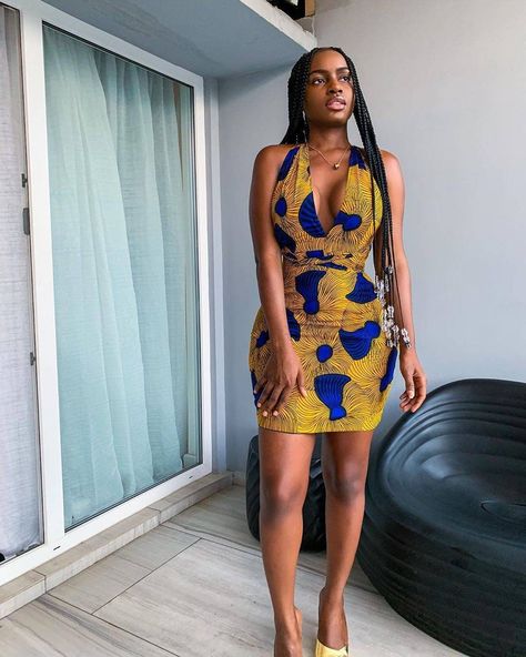 Bare Back Dress, Dress Ankara, Dress African, Infinity Dress, Ankara Dress, African Print Dress, African Dresses For Women, Dress For Short Women, Women Trends